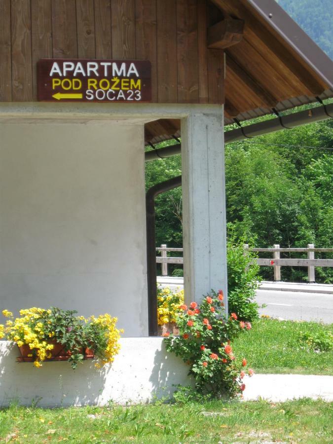 Apartma Pod Rozem Soča Εξωτερικό φωτογραφία
